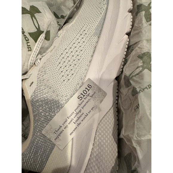 Under Armour Other - Under Armour HOVR Turbulence 2 Running Shoes White Grey 3026520-111 Mens 7.5